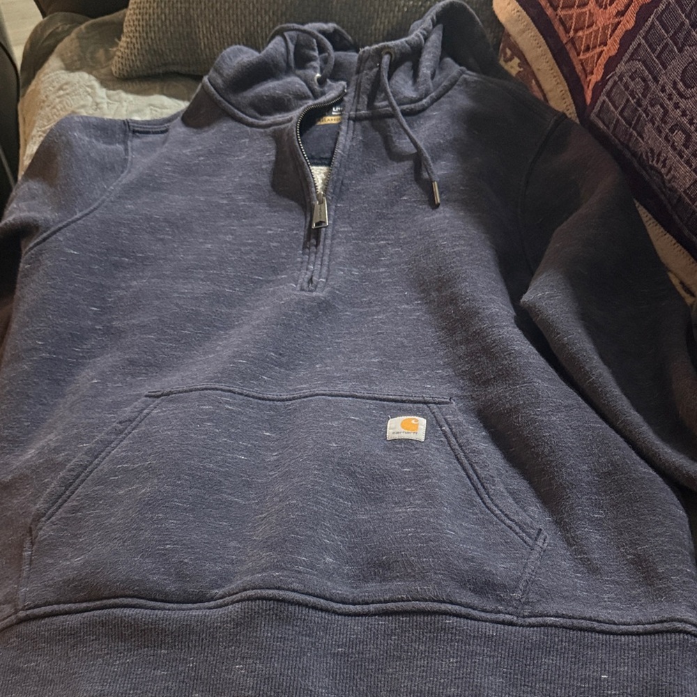 Carhartt Dark Blue Pullover Hoodie Ladies size Large